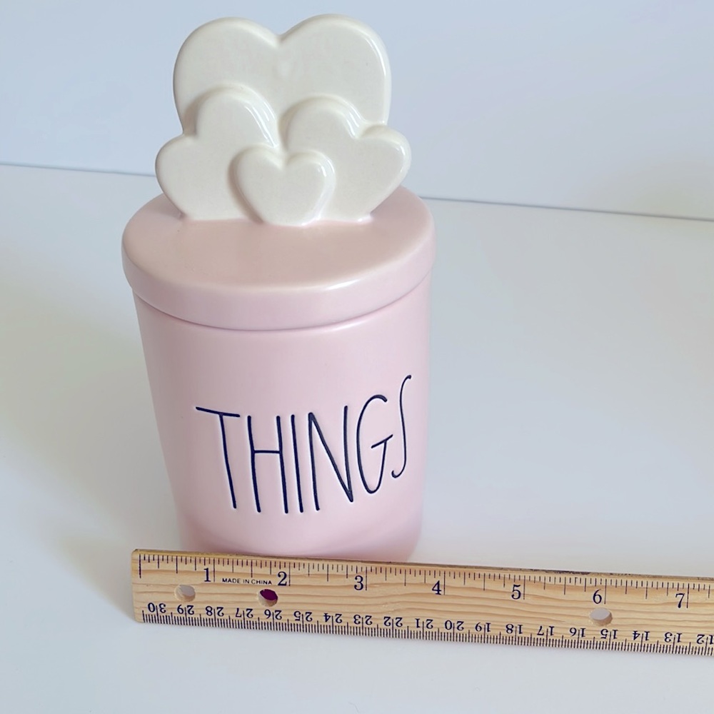 Rae Dunn Cotton Jar With Heart Lid - Picture 8 of 12